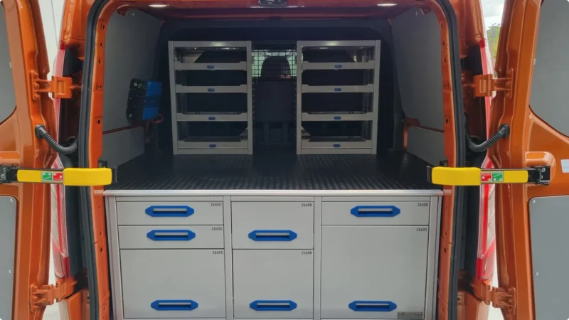 Inrichting van bestelwagens en bedrijfswagens