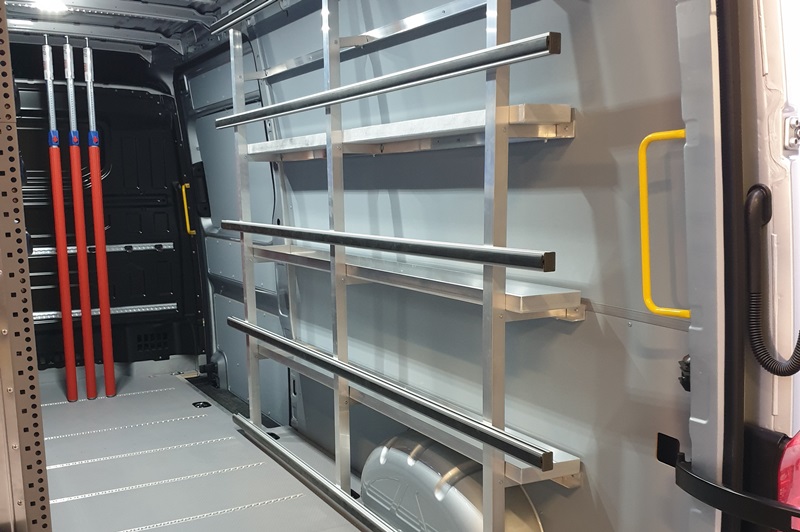 Glasrestelen voor bestelwagens