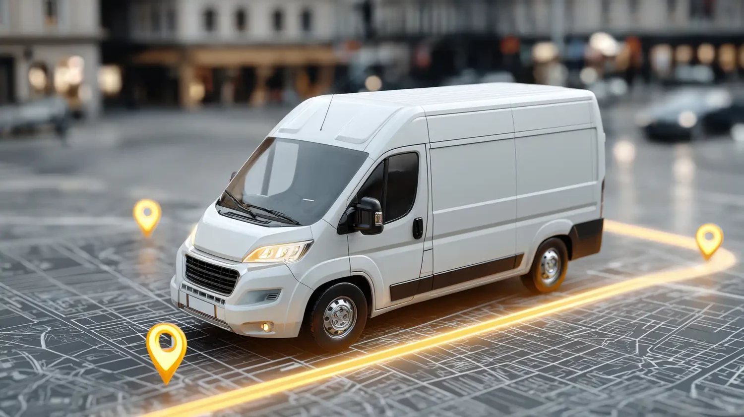 Track & trace systeem voor bestelwagens en bedrijfswagens